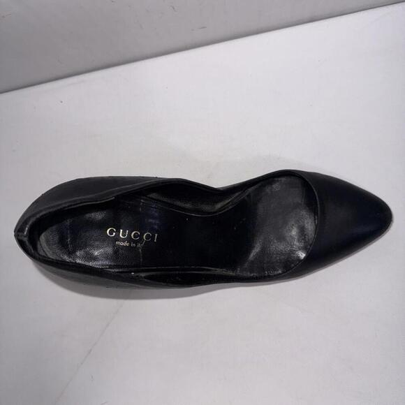 Gucci Amputee Right Only Old Money Classy Pumps Leather Black Shoe Women's 36 - Picture 4 of 15